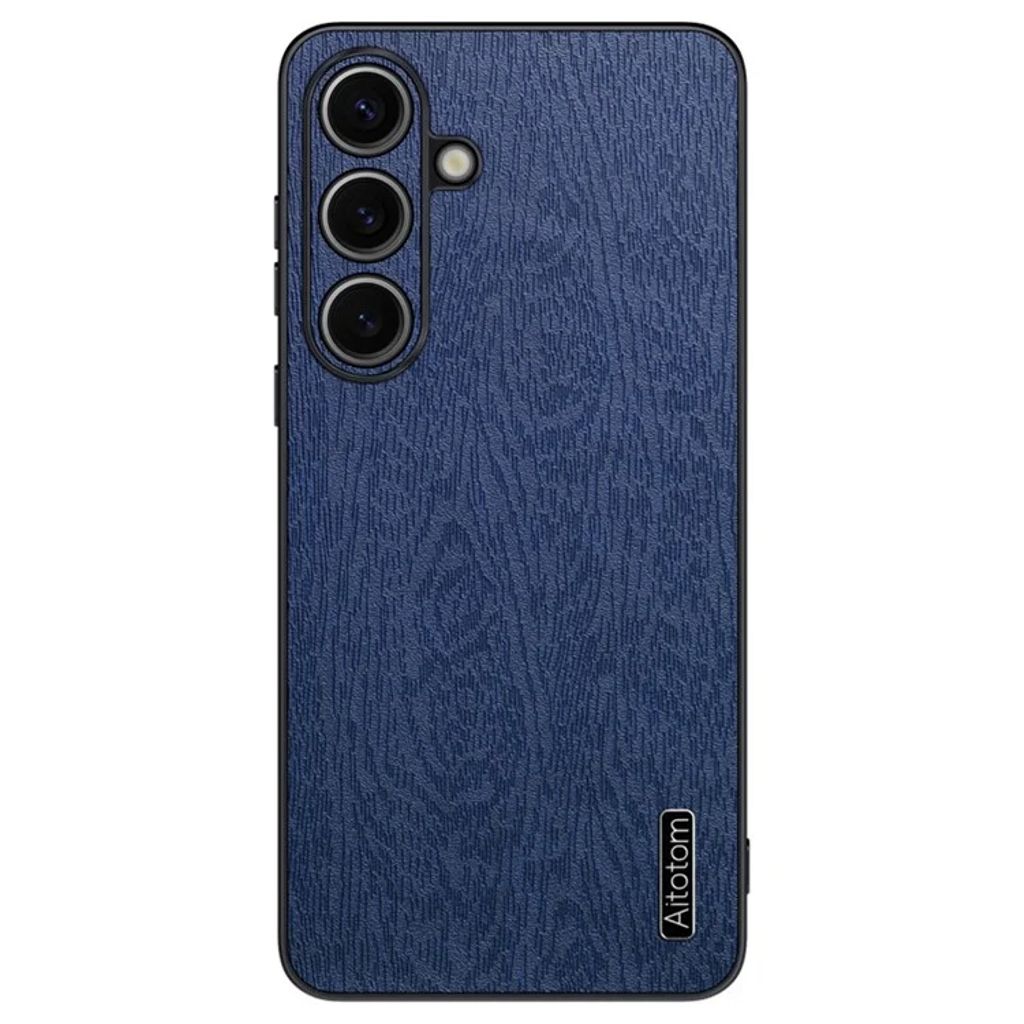 Samsung Galaxy S25 Casewith Wood Texture - Blue — Samsung