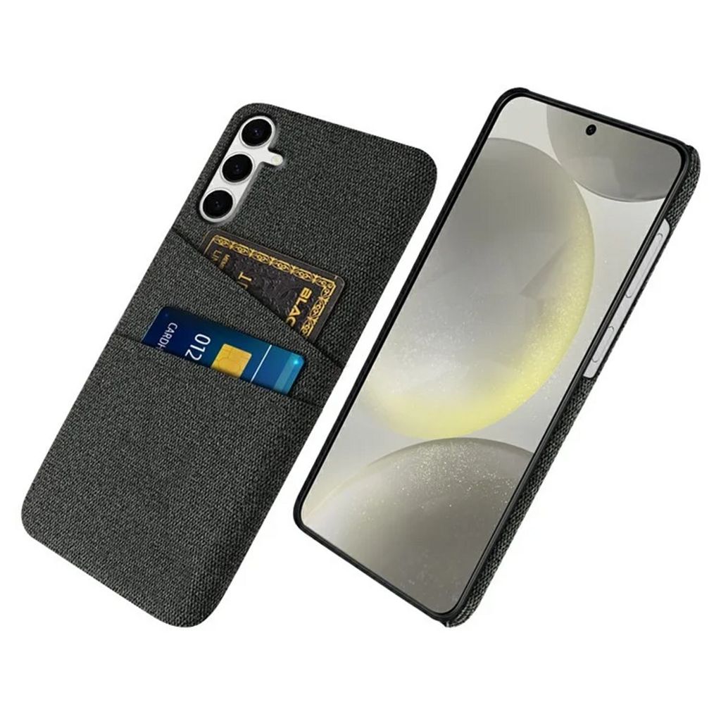 Samsung Galaxy S25 Plus Case with Card Slots - Black