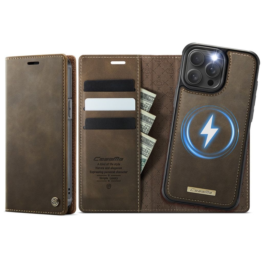 CASEME iPhone 15 Pro Max Cover with MagSafe - Brown