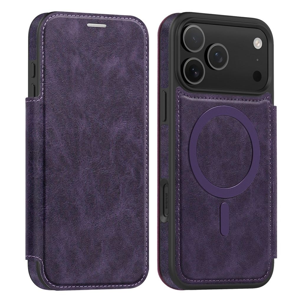 iPhone 18 Pro Max/17 Pro Max MagSafe Wallet Cover - Dark Purple — Övrigt