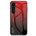Shockproof Samsung Galaxy S23 Plus cell phone case - Gradient Red Black