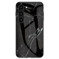 Samsung Galaxy S23 case with a marble design - Black