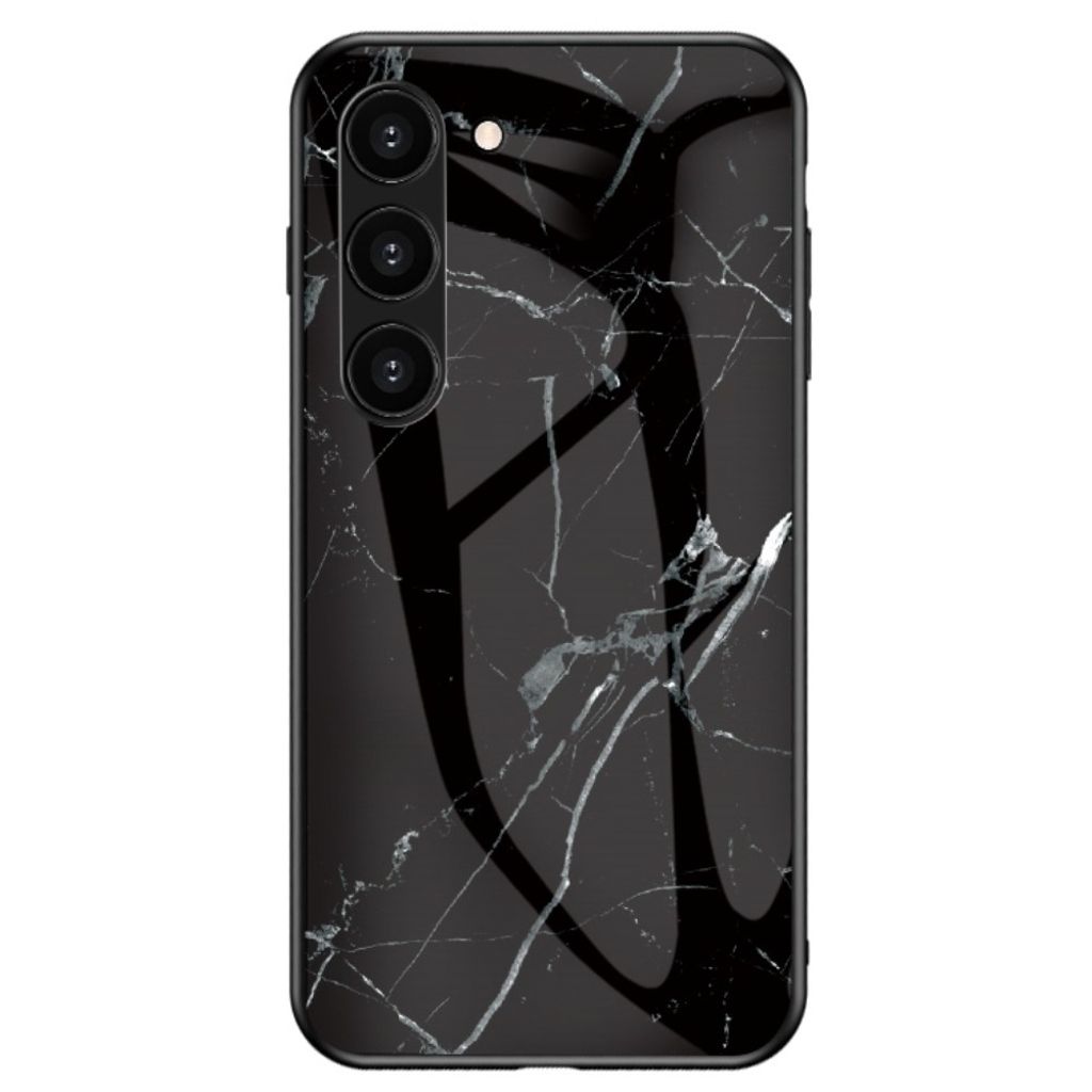 Samsung Galaxy S23 case with a marble design - Black