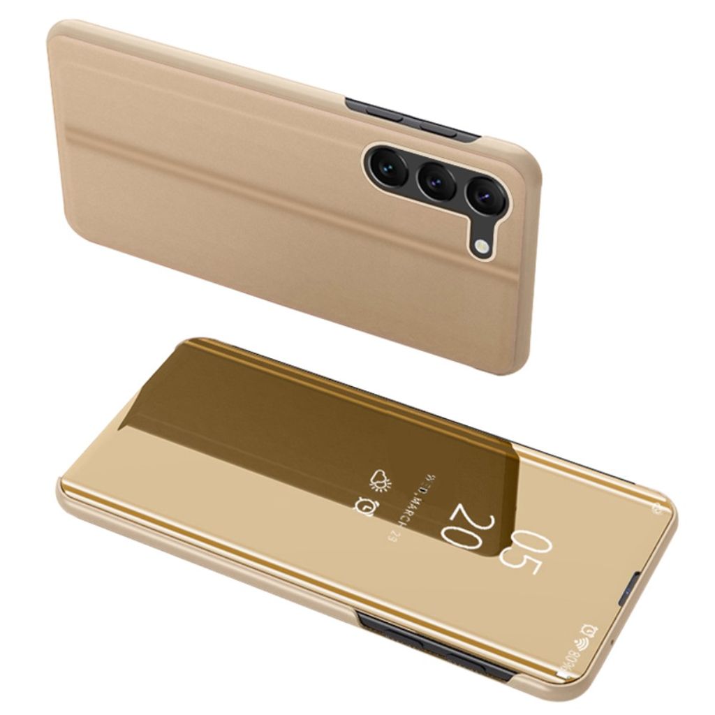 Samsung Galaxy S23 cover with a mirror - Gold — Samsung