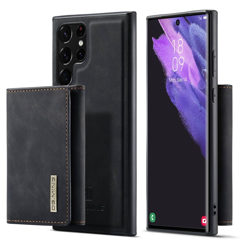 DG.MING M1 2in1 Samsung Galaxy S23 Ultra case with a wallet - Black