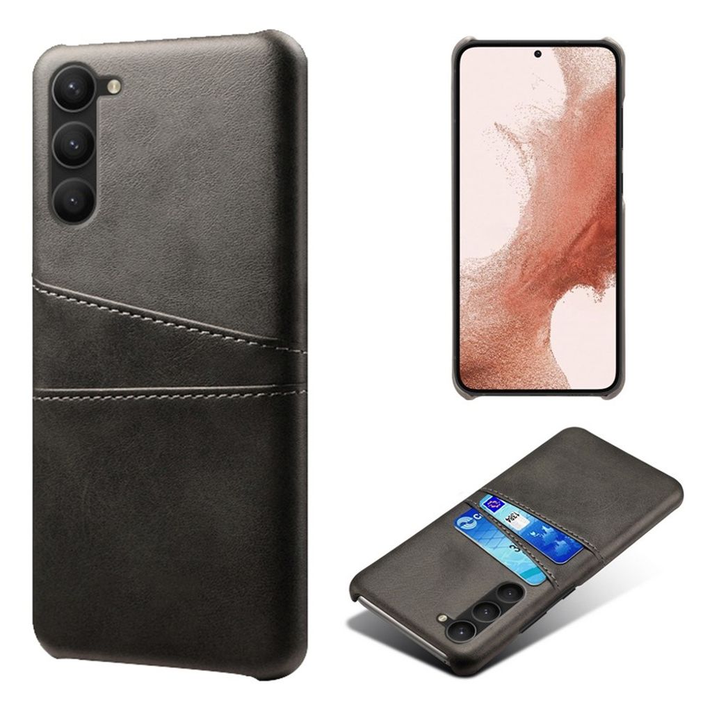 Protective Samsung Galaxy S23 Plus case with a card holder - Black — Protective