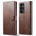 LC.IMEEKE Calf Texture Samsung Galaxy S23 Ultra cover - Dark brown — LC.IMEEKE