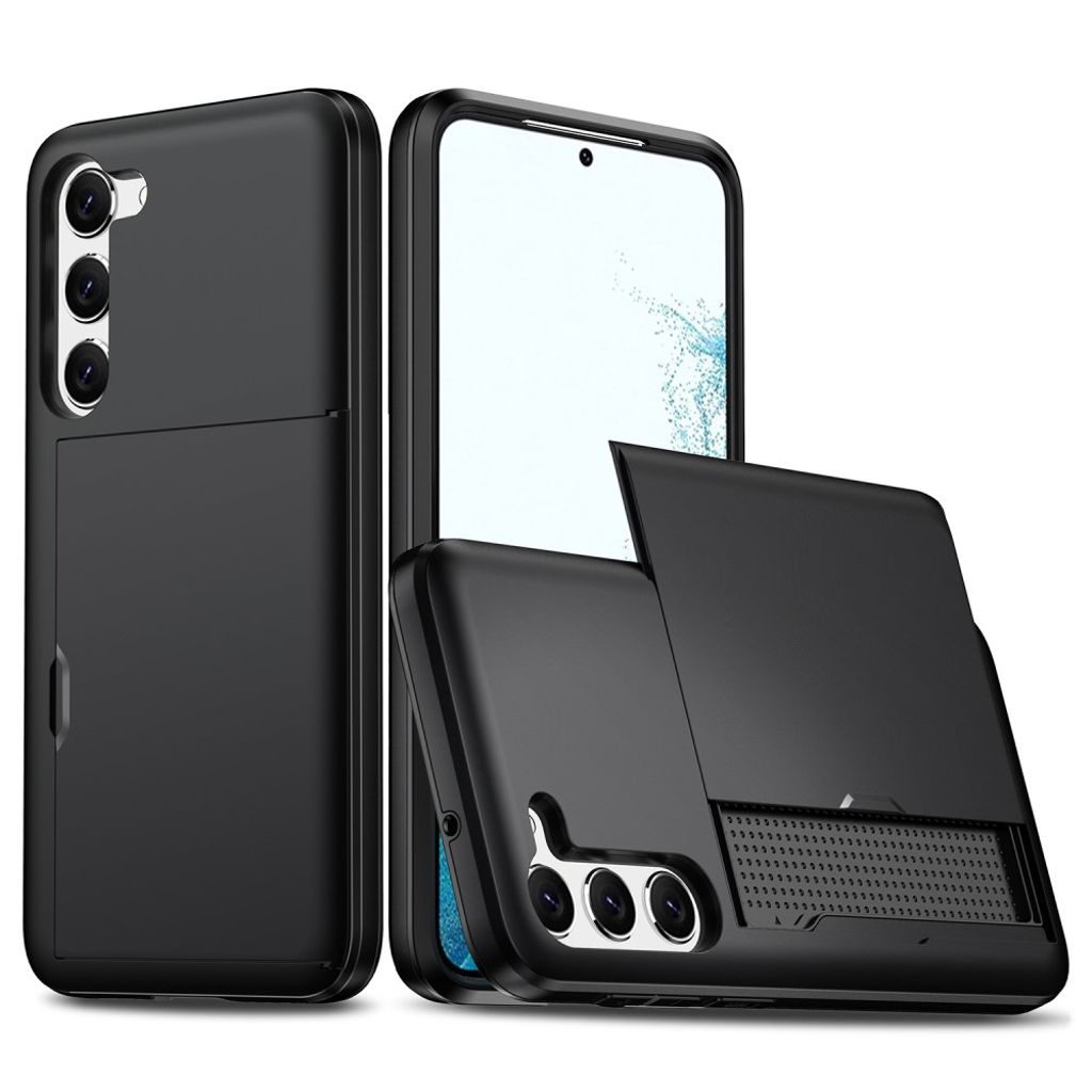 Samsung Galaxy S23 Plus case with a card holder - Black