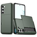 Samsung Galaxy S23 Plus case with a card holder - Green — Samsung