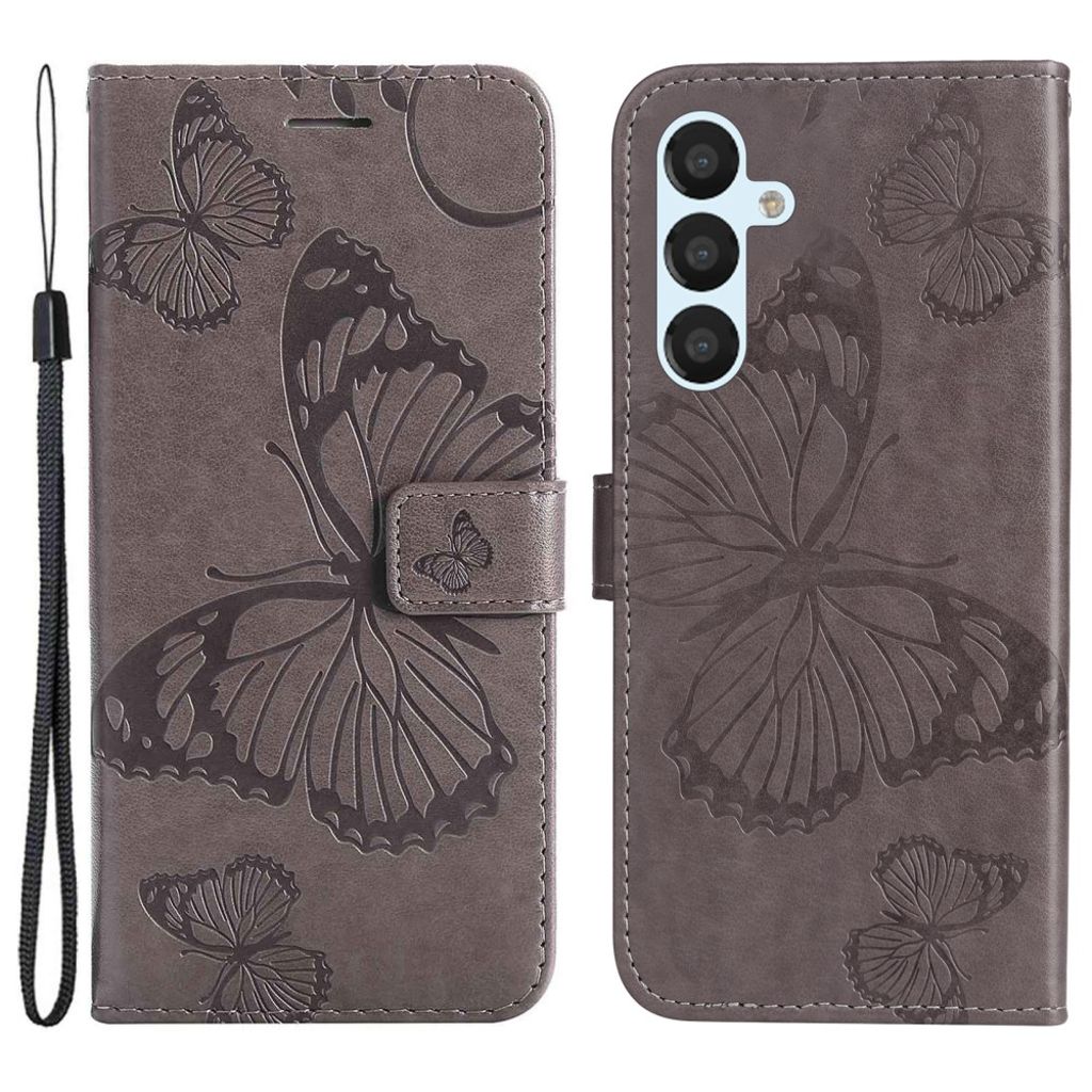 Samsung Galaxy A54 5G cover with a butterfly print - Gray — Samsung