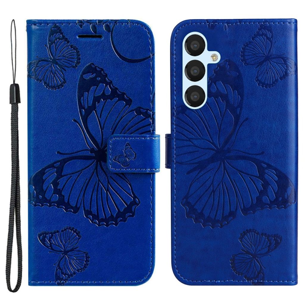 Samsung Galaxy A54 5G cover with a butterfly print - Blue — Samsung