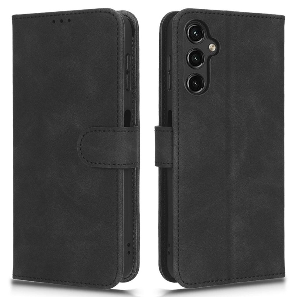 Samsung Galaxy A14 Wallet Cover Stand PU Leather - Black — Samsung
