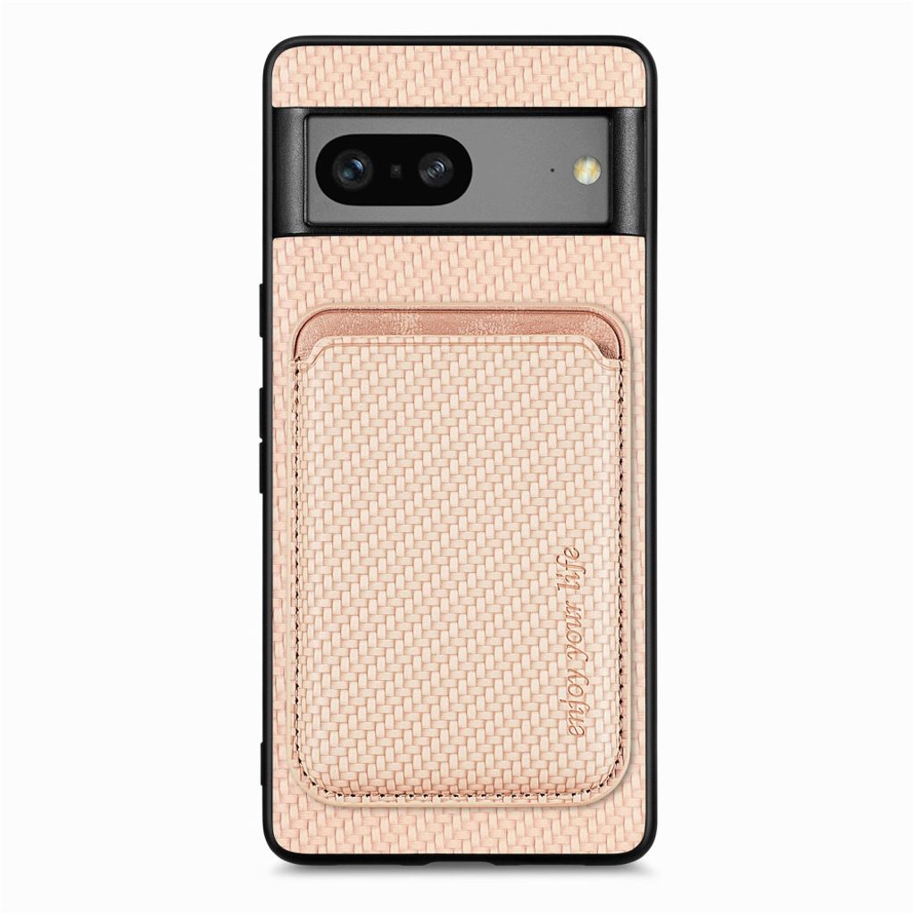 Google Pixel 7A 5G case with a card holder - Light pink
