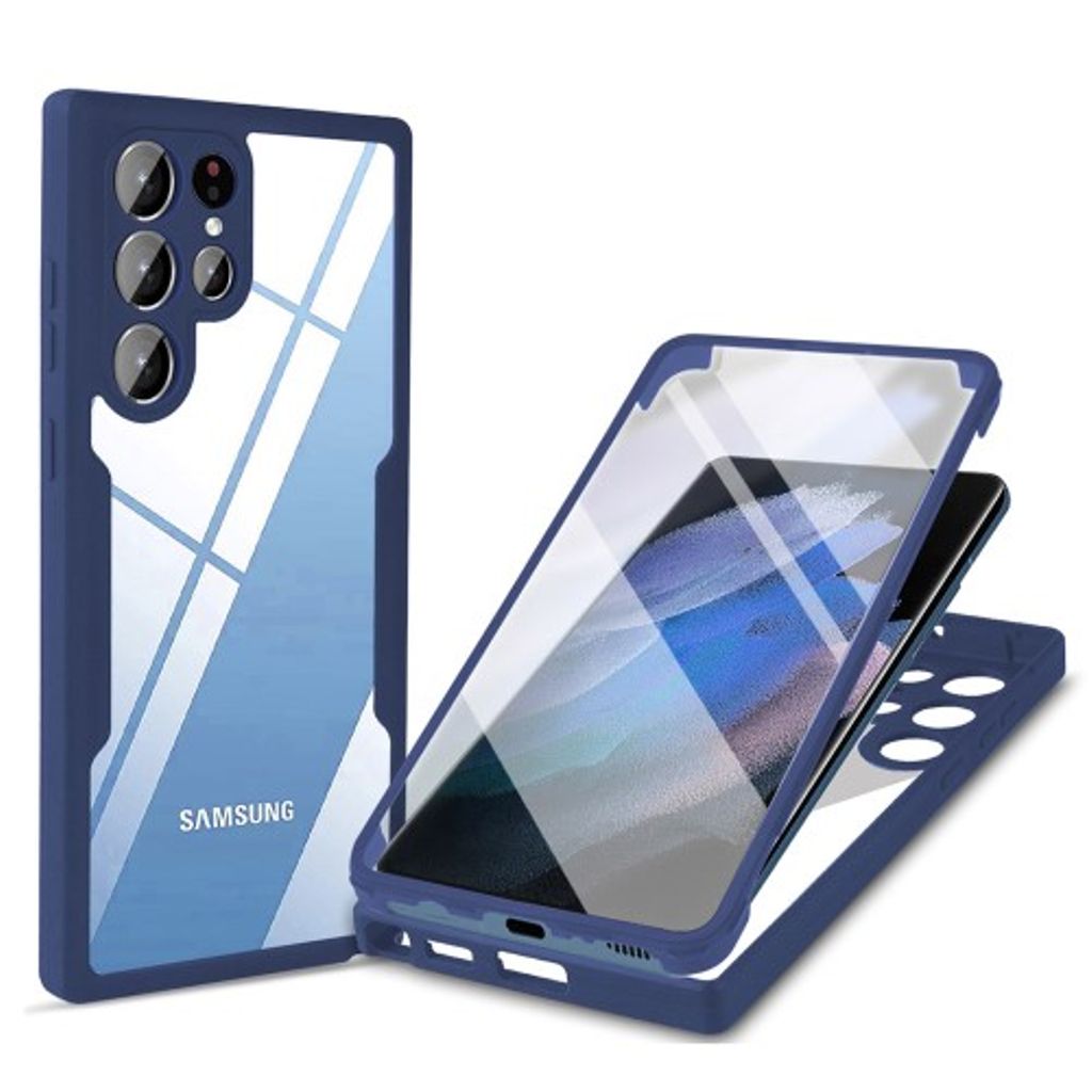 Samsung Galaxy S23 Ultra 360 Case with Screen Protector - Blue — Samsung