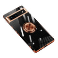 Electroplated Google Pixel 7A 5G case - Rose gold-colored