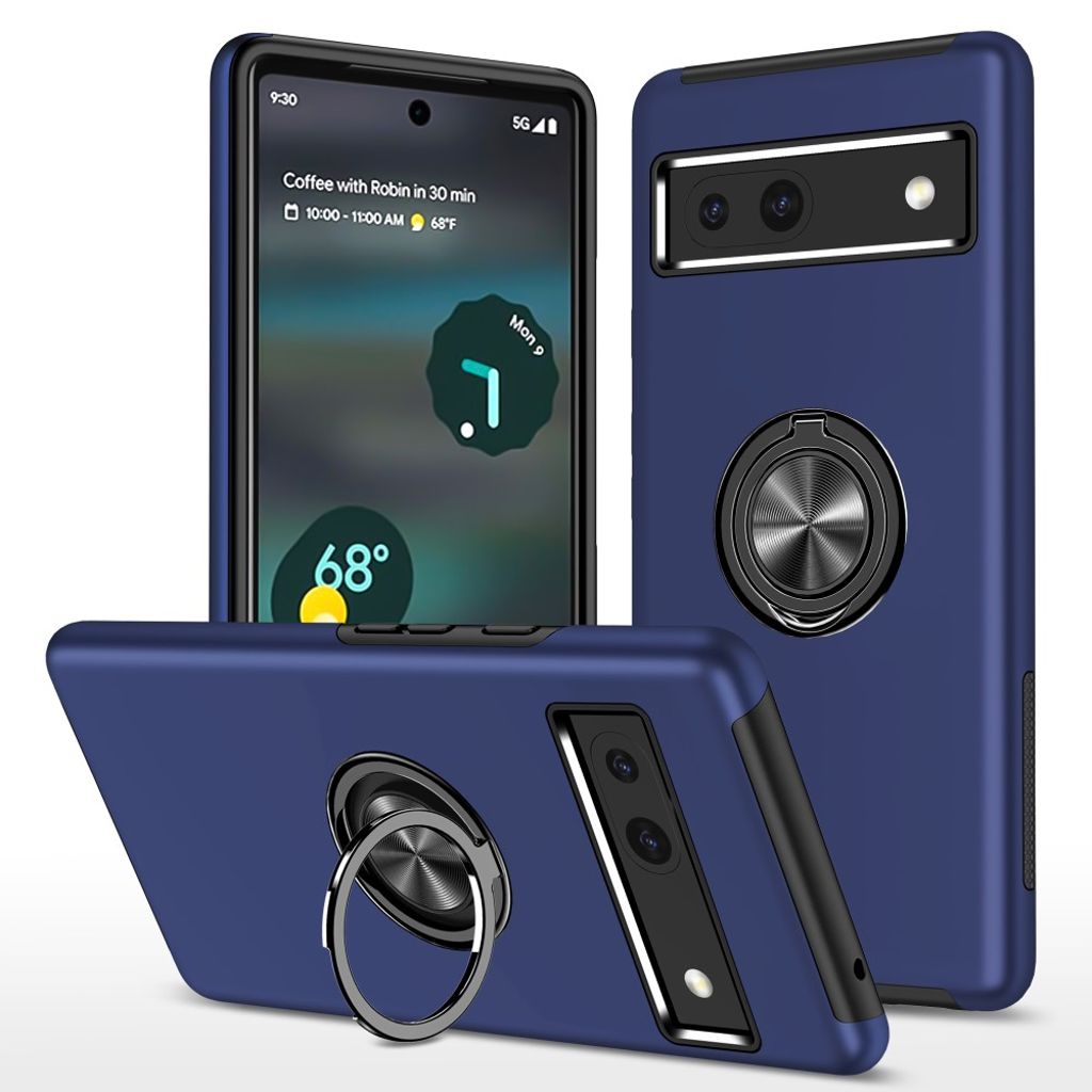 Google Pixel 7A 5G case with a ring - Blue — Google