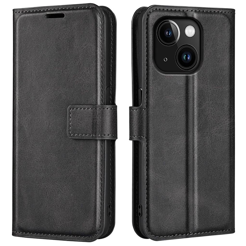 IPhone 15 cover with a magnetic closing - Black — Övrigt