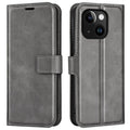 IPhone 15 cover with a magnetic closing - Gray — Övrigt