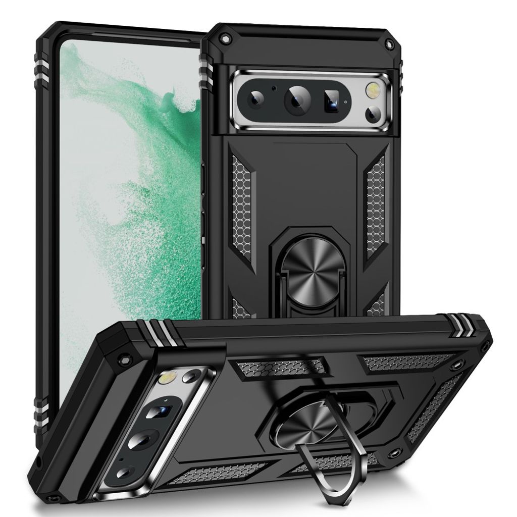Google Pixel 8 Pro case with a ring - Black