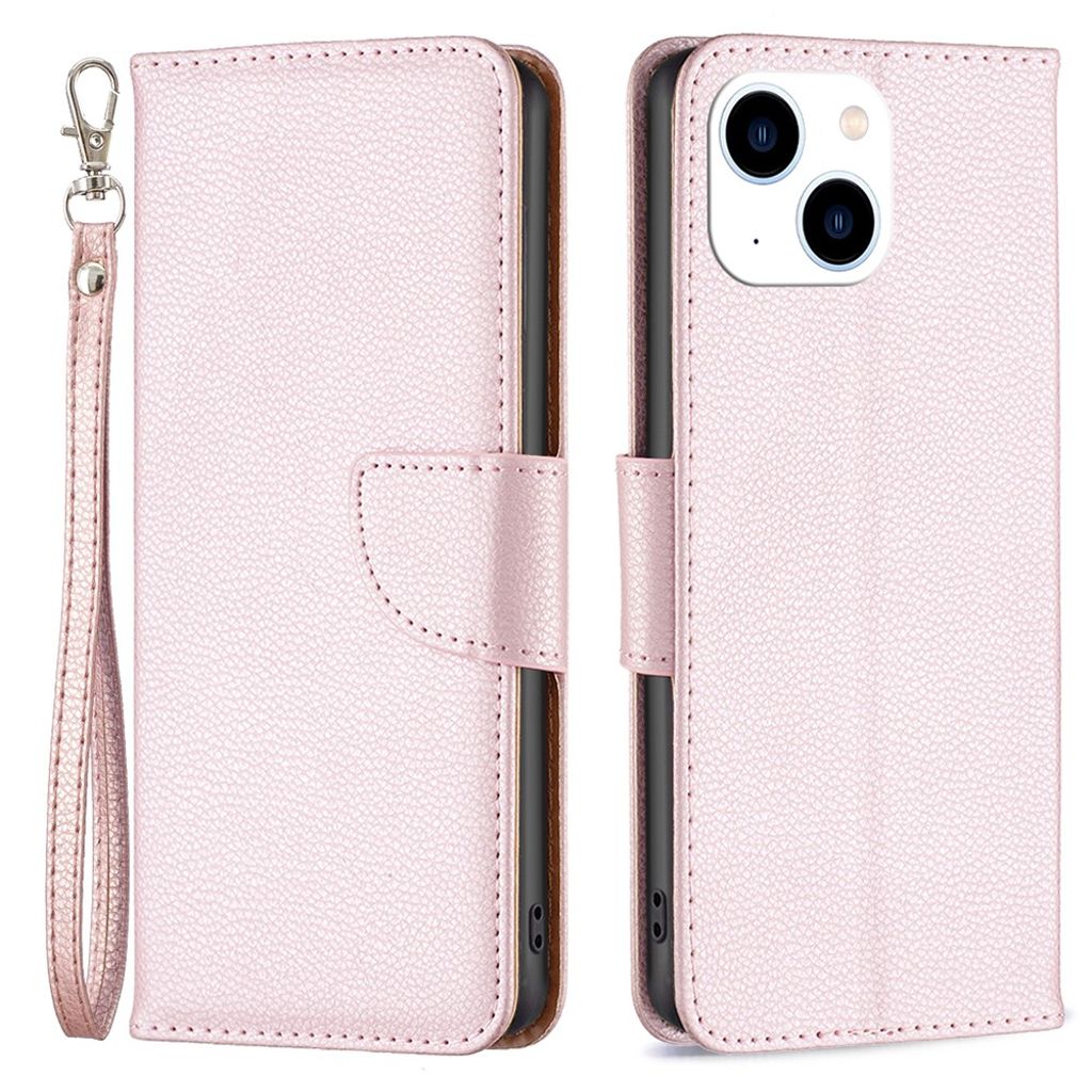 IPhone 15 cover with a strap - Rose gold-colored — Övrigt