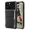IPhone 15 case with a card holder - Gray