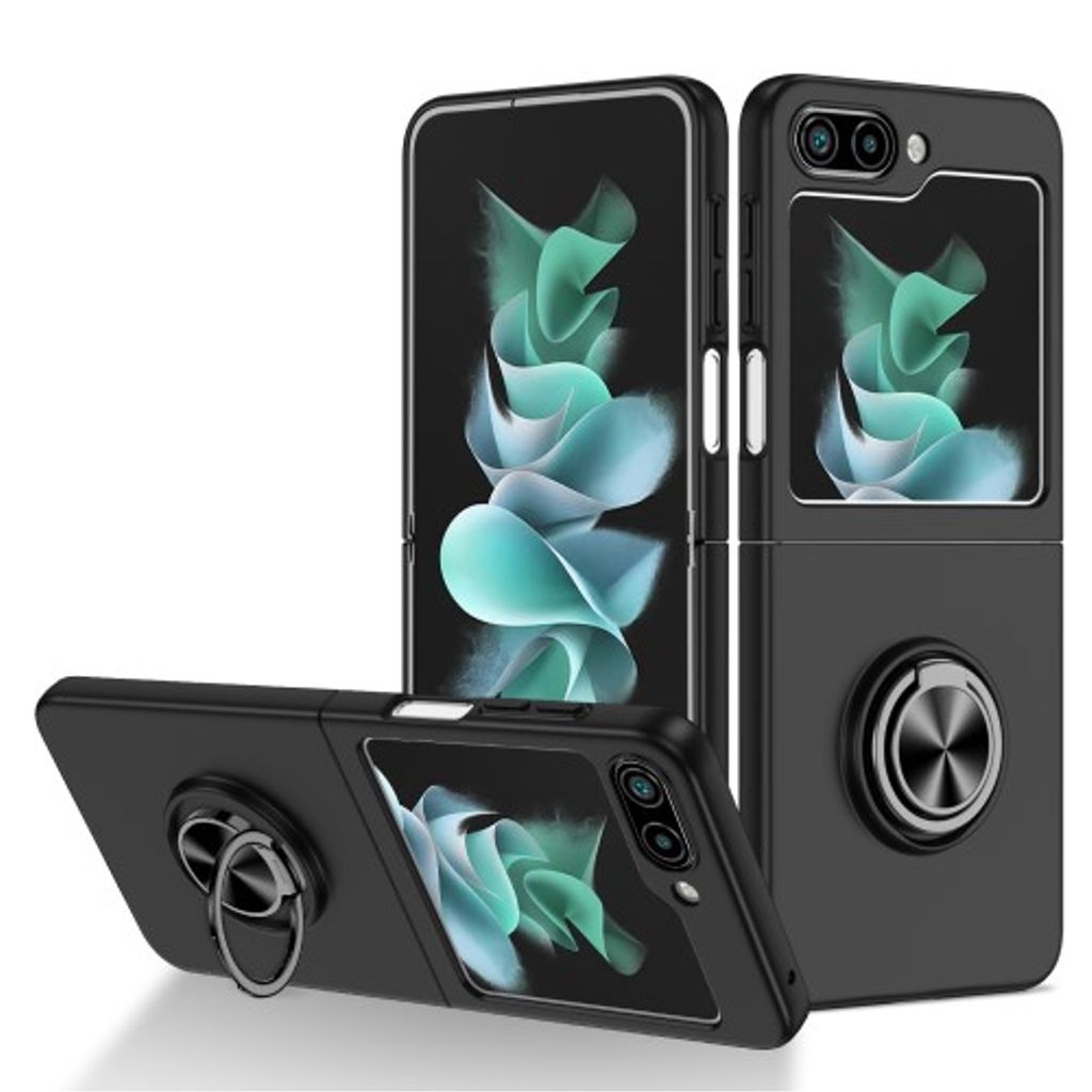 Samsung Galaxy Z Flip5 5G case with a ring - Black