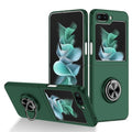 Samsung Galaxy Z Flip5 5G case with a ring - Dark green