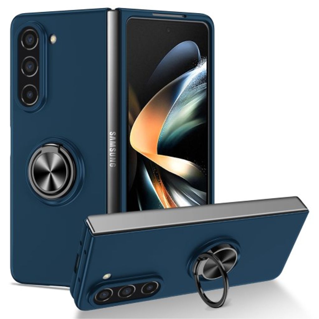 Samsung Galaxy Z Fold5 5G case with a ring - Dark blue — Samsung