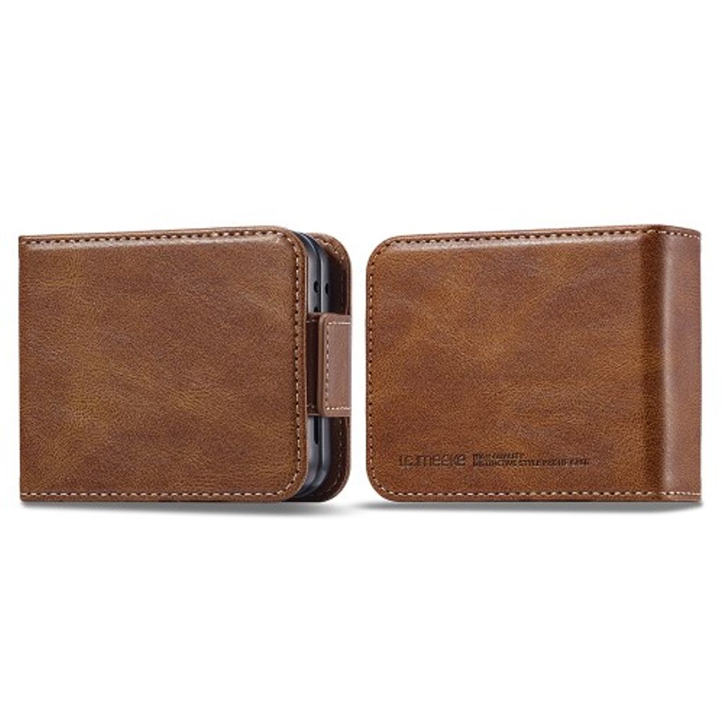 LC.IMEEKE Samsung Galaxy Z Flip5 5G cover - Brown — LC.IMEEKE