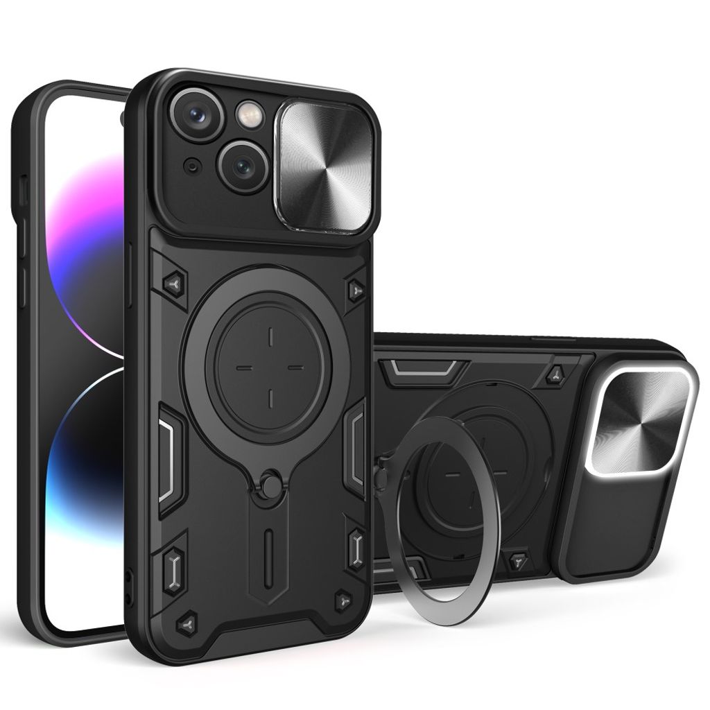 Rotatable iPhone 15 case - Black