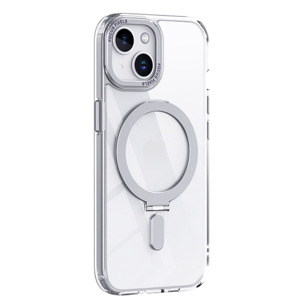 IPhone 15 Plus case with a stand - Transparent — Övrigt