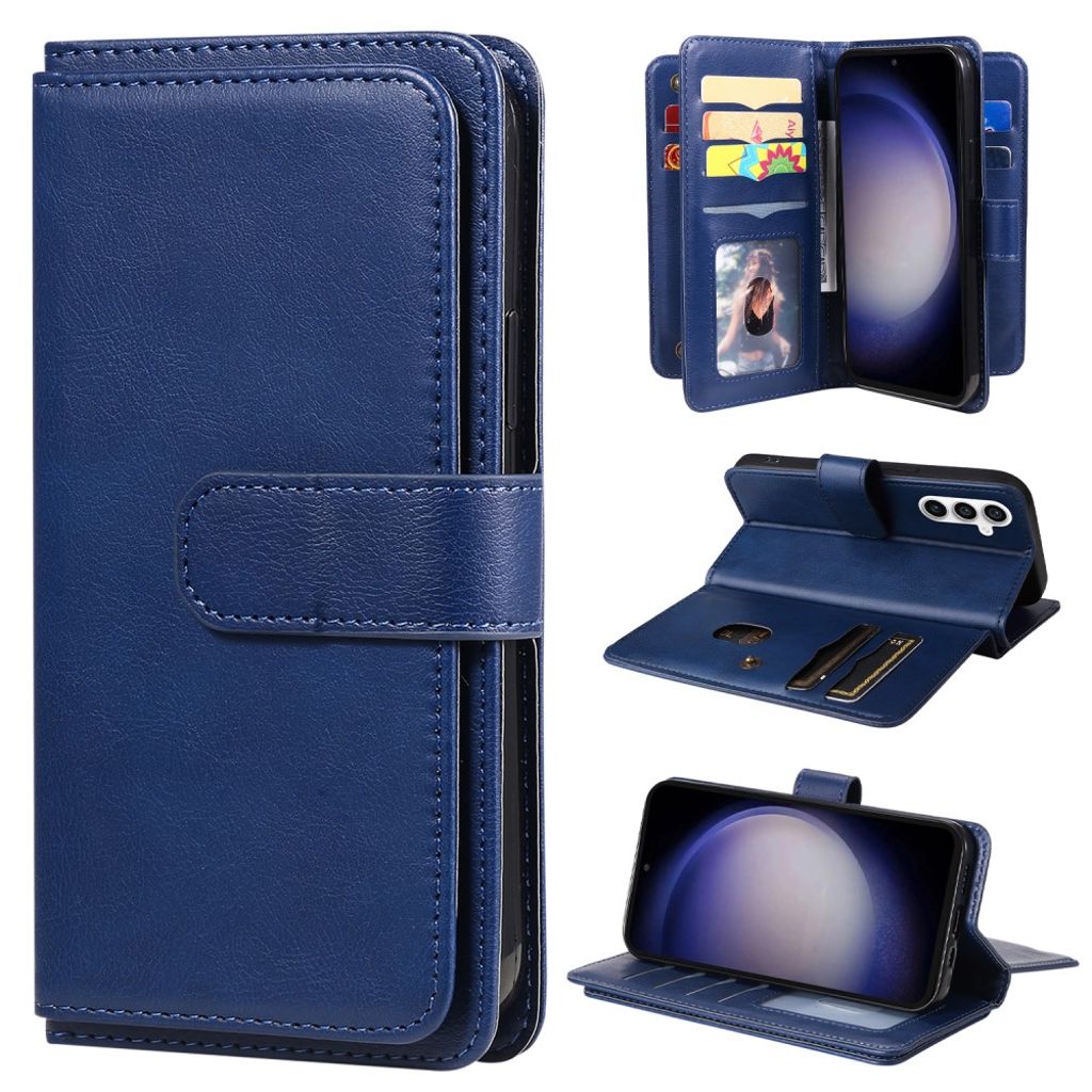 Samsung Galaxy S23 FE cover with 10 card slots - Blue — Samsung