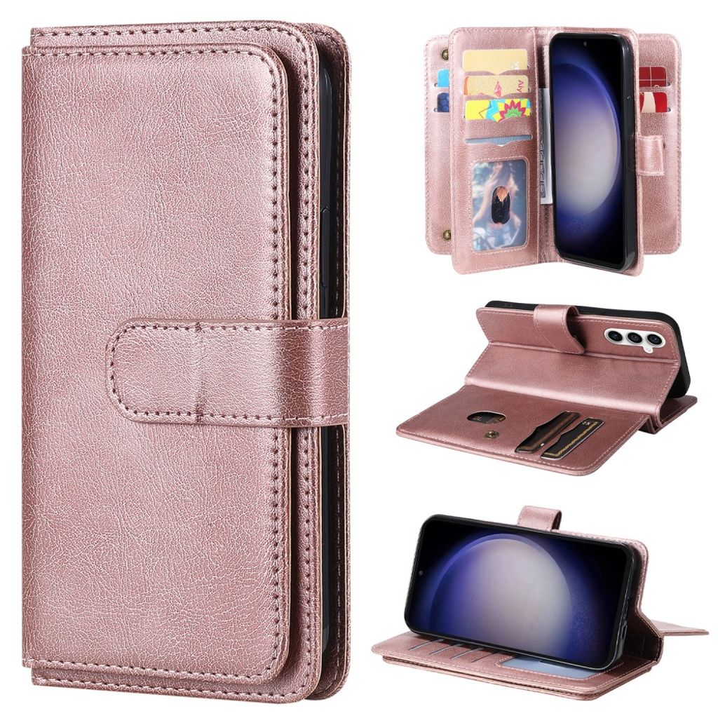 Samsung Galaxy S23 FE cover with 10 card slots - Rose gold — Samsung