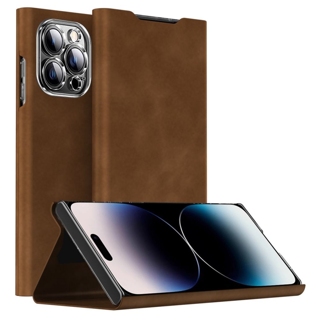 iPhone 15 Pro Max Nappa Textured Cover - Brown