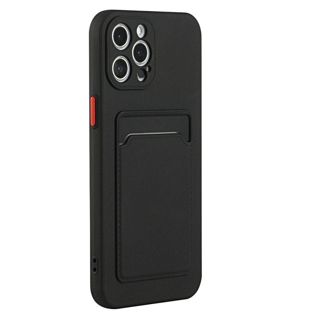 iPhone 15 Pro Max Case with Card Holder - Black — Övrigt