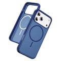 iPhone 18 Pro Max/17 Pro Max MagSafe Case Carbon Fiber Texture - Blue — Övrigt