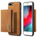 DG.MING iPhone 7 Plus / 8 Plus Case with Wallet - Brown