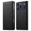 DIERFENG iPhone 18 Pro Max/17 Pro Max Wallet Cover RFID Blocking - Black — DIERFENG