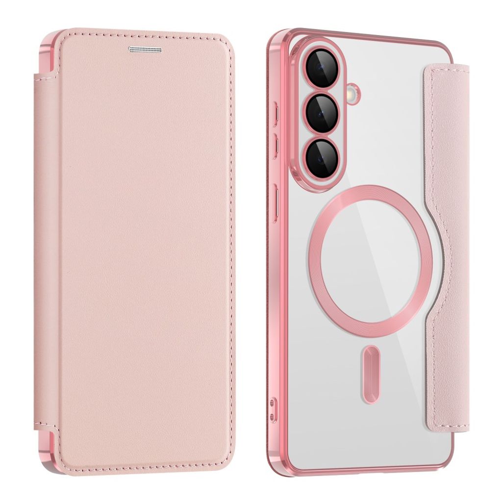 Samsung Galaxy S26 Wallet Cover Card Holder RFID Blocking – Pink — Samsung