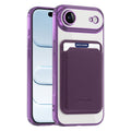 iPhone 17 Air MagSafe Case Detachable Card Holder - Purple