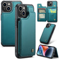 CASEME iPhone 14 C22 Wallet Case RFID Blocking - Green