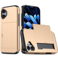 iPhone 17 Case with card slot - Gold