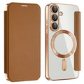 Samsung Galaxy S25 MagSafe compatible Cover - Brown