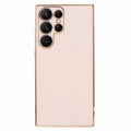 Samsung Galaxy S25 Ultra Case with Gold Details - Pink