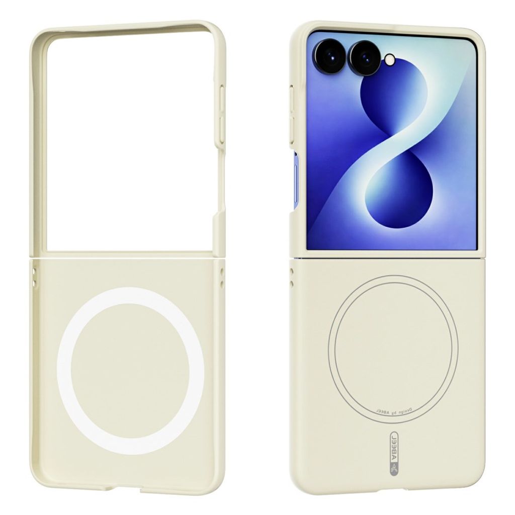 ABEEL Samsung Galaxy Z Flip8 MagSafe Case in Silicone - Beige — ABEEL