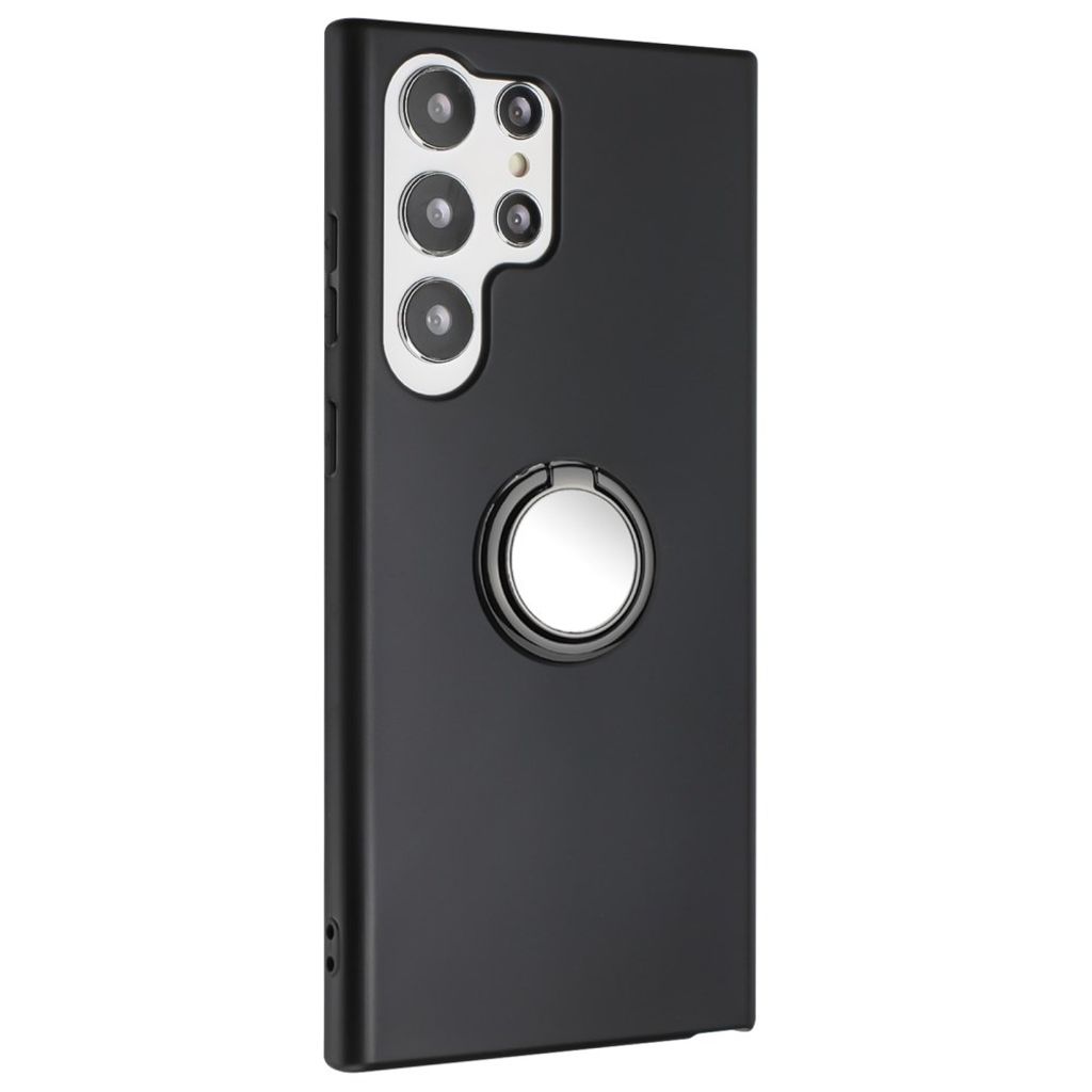 Samsung Galaxy S25 Ultra Case with Ring Holder - Black