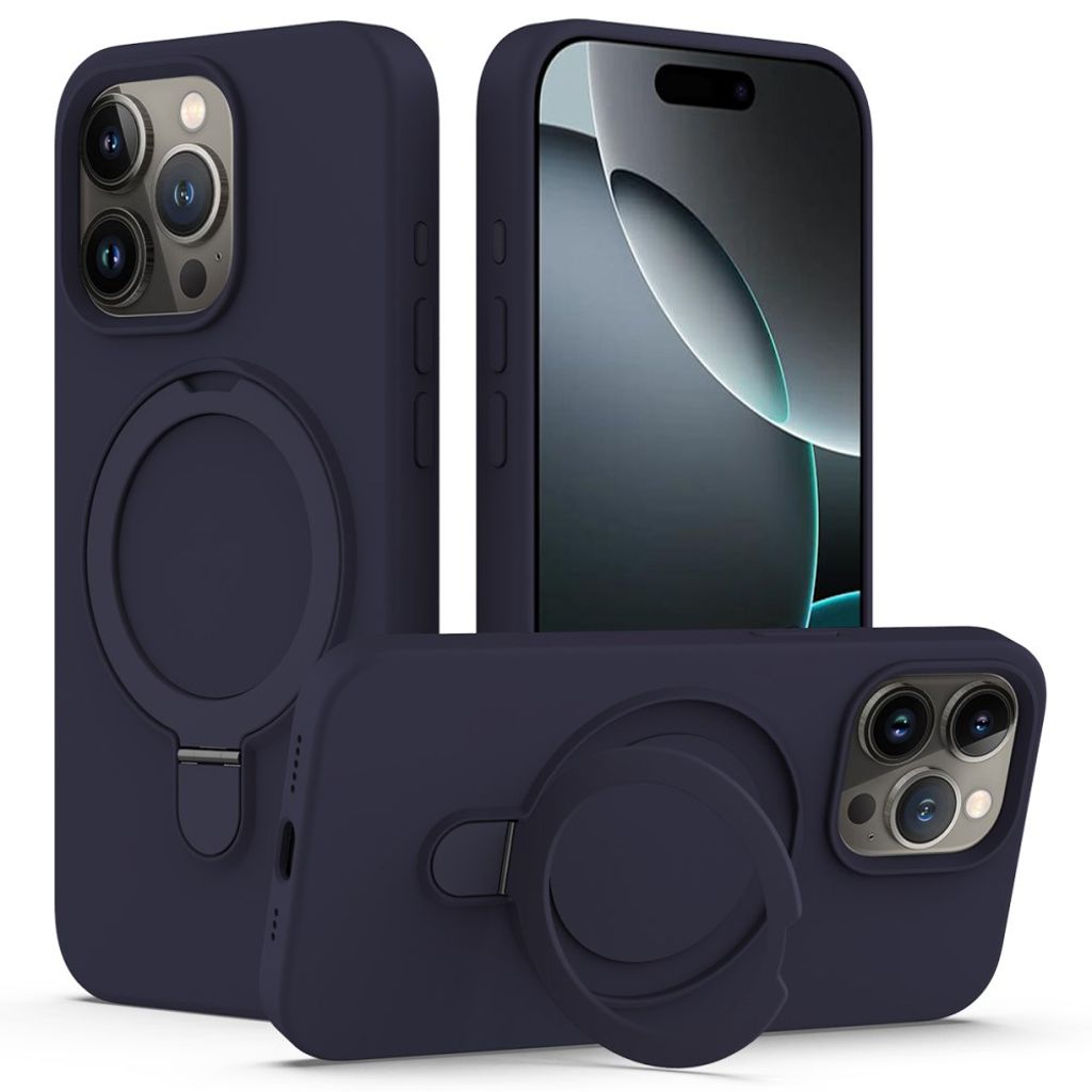 iPhone 16 Pro Max Case MagSafe Kickstand – Midnight Blue