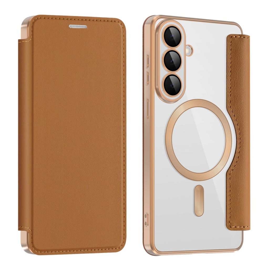 Samsung Galaxy S26 Wallet Cover MagSafe RFID Blocking - Brown