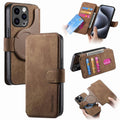 CASENEO iPhone 13 Pro Max Wallet Cover Detachable - Brown