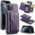 DG.MING iPhone 11 Pro Case with Wallet - Purple